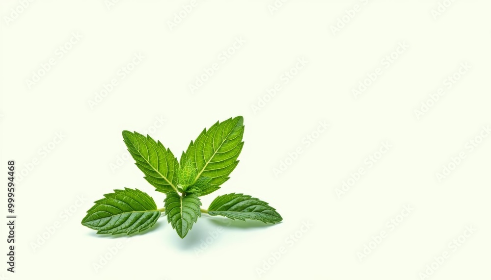 Fototapeta premium Fresh and vibrant mint leaves