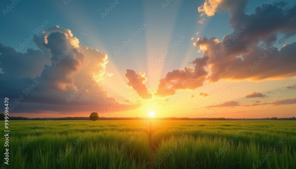 Sunset in a field of dreams Sunset in a field of dreams
