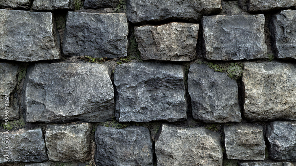 A close-up of a weathered stone wall with rough texture. A close-up of a weathered stone wall with rough texture.