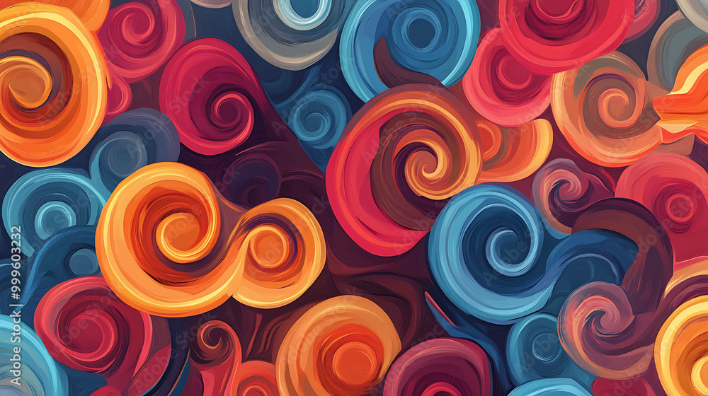 Abstract background of colorful swirls. Abstract background of colorful swirls.
