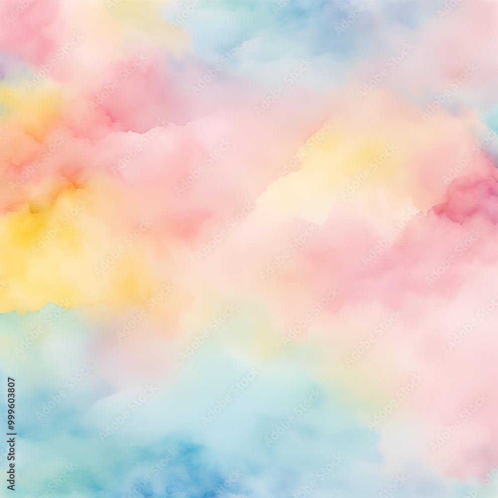 Watercolor pastel background in pink, yellow, and light blue
Watercolor pastel background in pink, yellow, and light blue