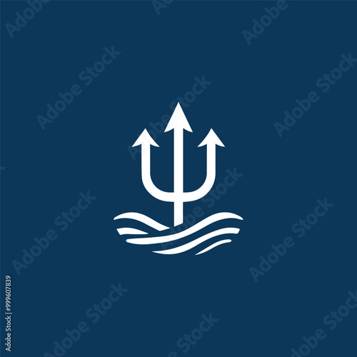 Trident minimalist logo