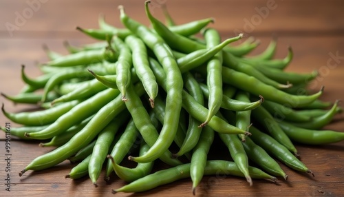  Freshly harvested green beans ready for a healthy meal