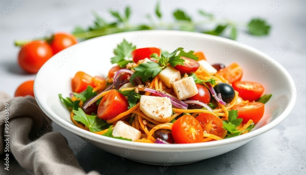 salad with tomatoes and cheese salad with tomatoes and cheese