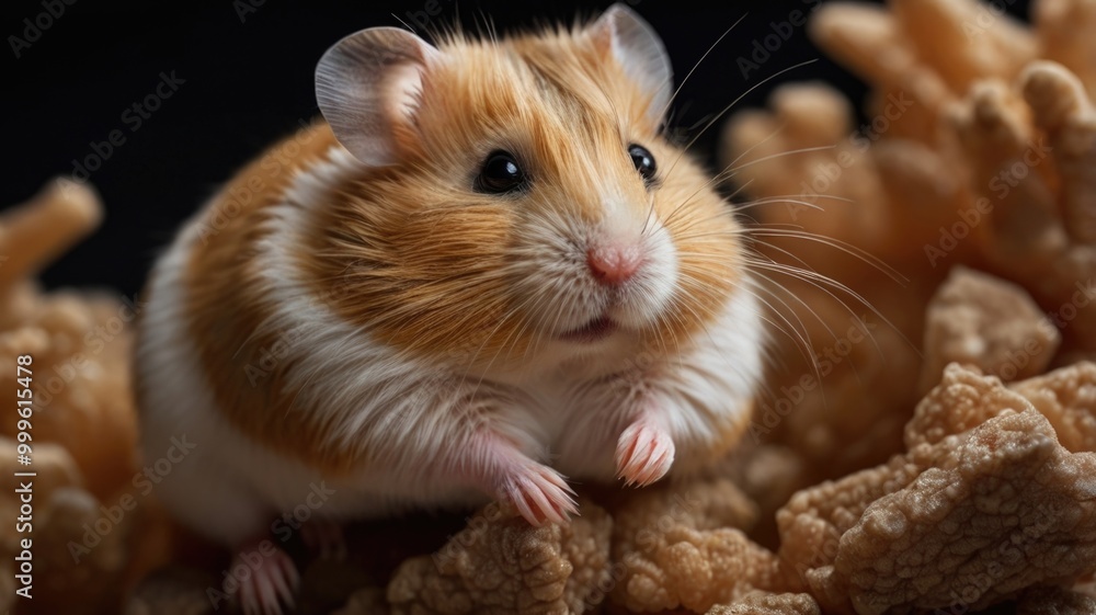 hamster over a blurry background hamster over a blurry background