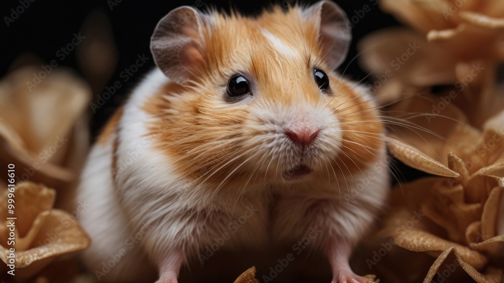 hamster over a blurry background hamster over a blurry background
