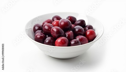  Bowl of fresh ripe cherries