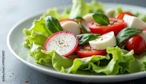  Fresh and vibrant salad ready to be savored