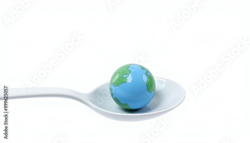  World on a spoon ready to be savored