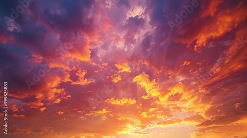 A serene landscape with the sun dipping below the horizon, surrounded by lush green grass