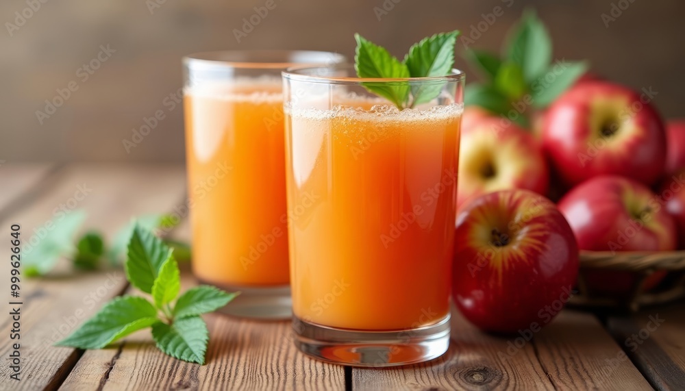 Freshly squeezed apple juice a healthy and delicious choice Freshly squeezed apple juice a healthy and delicious choice