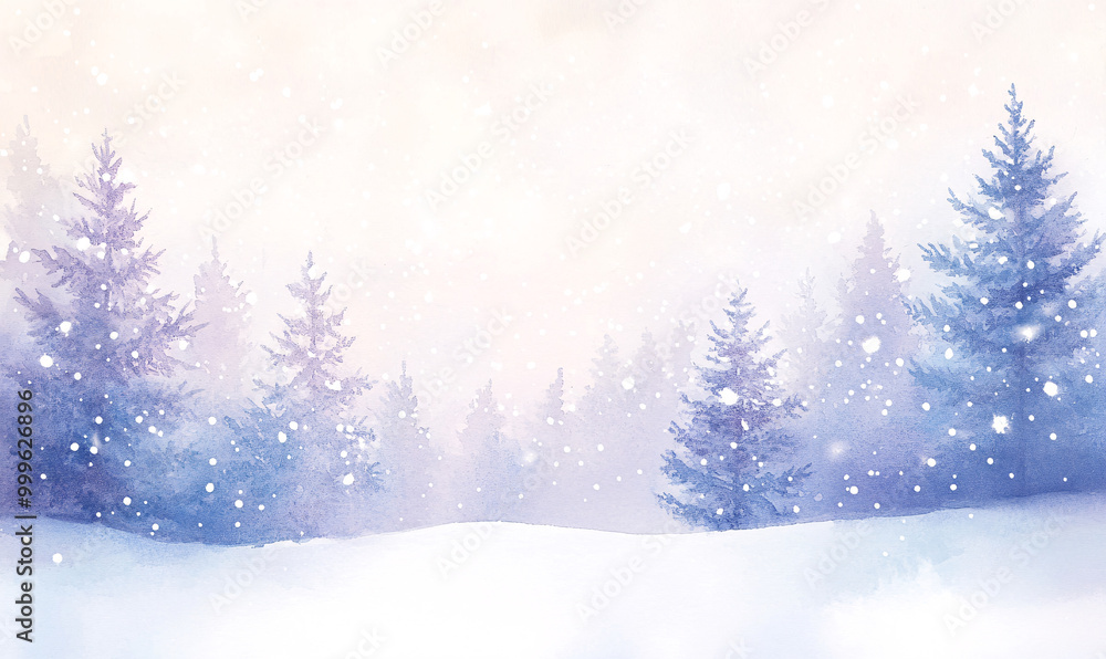 winter forest background-generative ai winter forest background-generative ai
