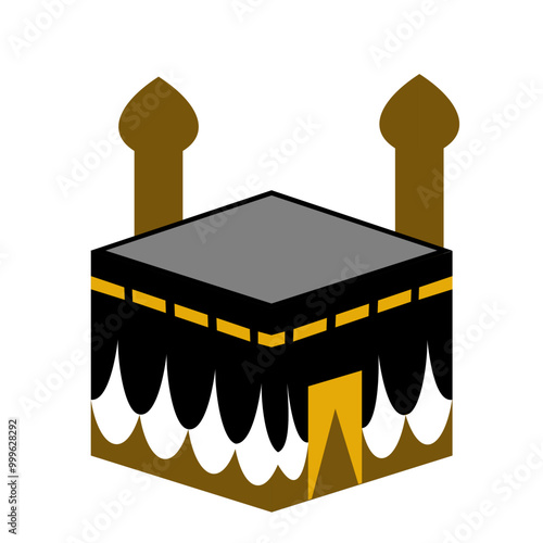 Kaaba mosque illustration