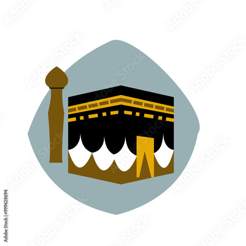 Kaaba mosque illustration