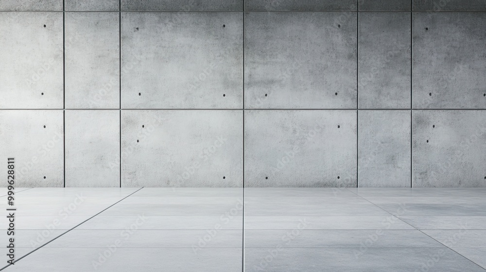 Concrete wall interior with smooth floor, minimalist design, neutral tones. Concrete wall interior with smooth floor, minimalist design, neutral tones.