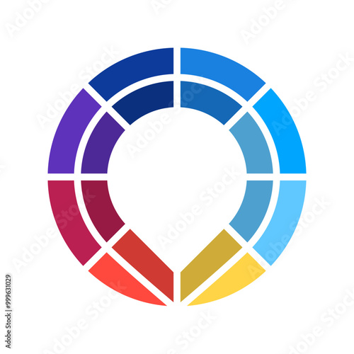 Vibrant color wheels - color circles - Monochromatic Colors - Complementary Colors - Triadic Colors - Tetradic Colors 