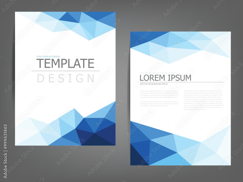 Fototapeta premium Header flyer business brochure vector graphic with space for text and message design