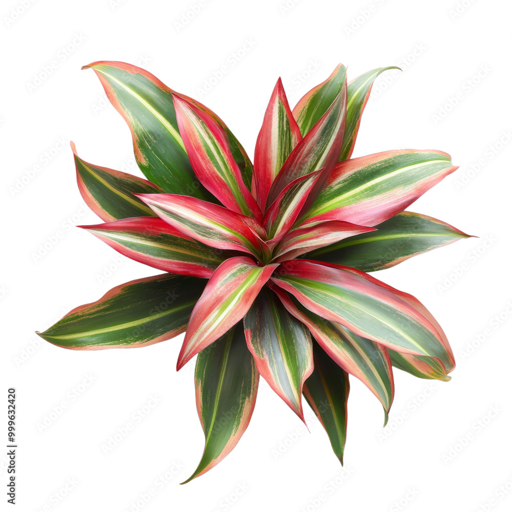 Red and yellow floral vector illustration with leaves and branches, perfect for spring and summer designs Red and yellow floral vector illustration with leaves and branches, perfect for spring and summer designs