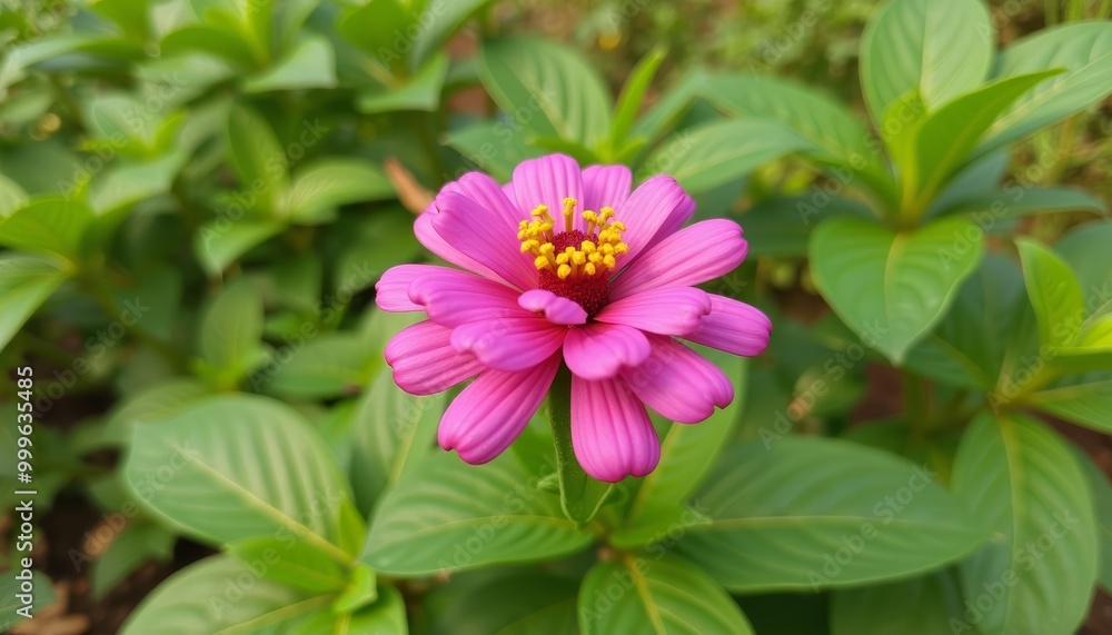 Vibrant Pink Flower in Bloom Vibrant Pink Flower in Bloom