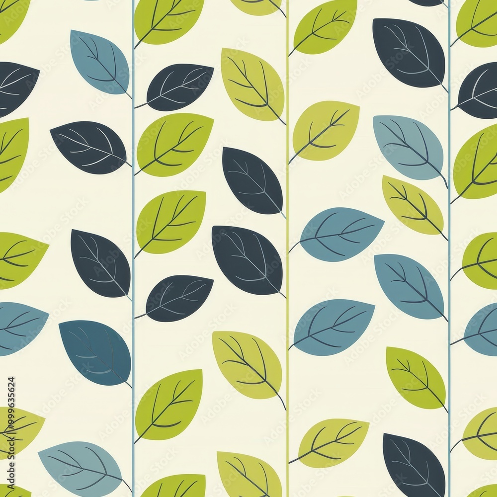 leaves pattern pattern, green. ai generated leaves pattern pattern, green. ai generated
