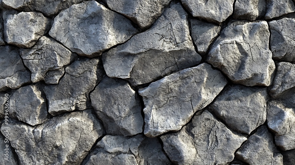 Fototapeta premium A rough stone wall texture.