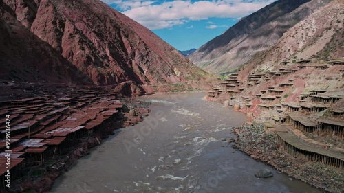 Time-lapse photography of the thousand-year-old salt fields in Mangkang, Tibet, China