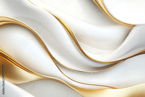 White and gold elegant abstract background