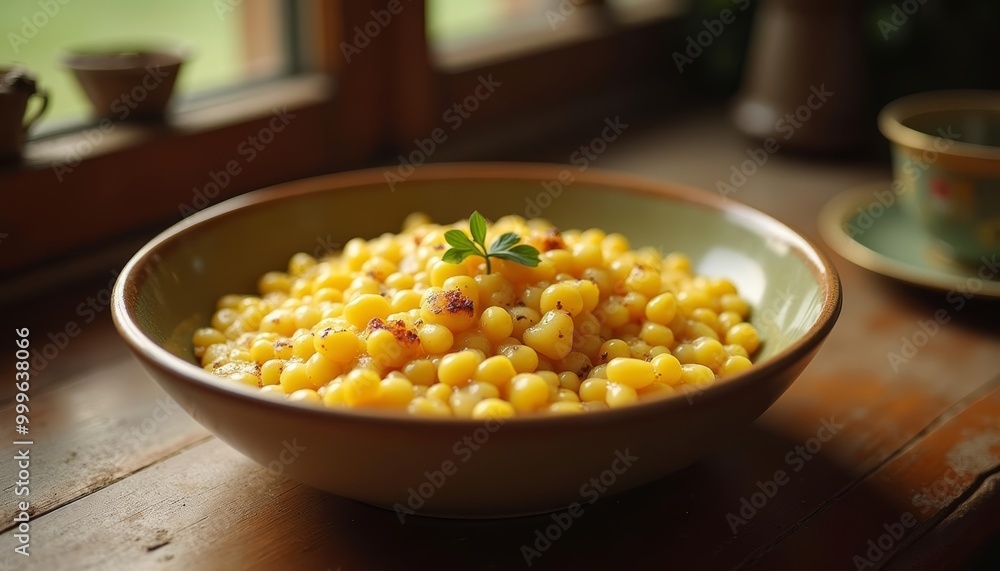 Delicious yellow rice dish ready to be savored Delicious yellow rice dish ready to be savored