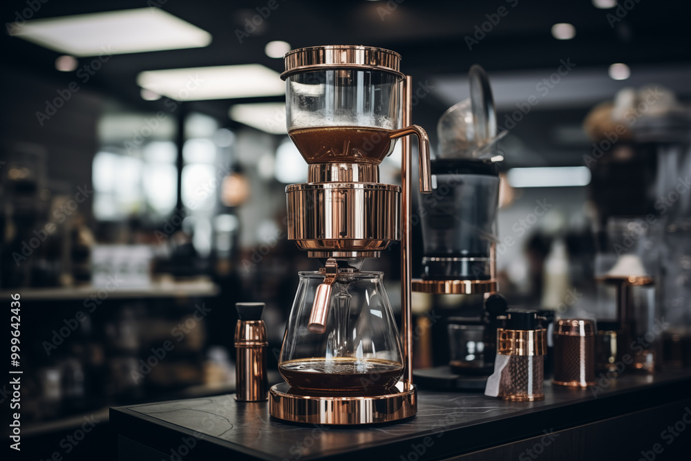 A modern sophisticated coffee maker A modern sophisticated coffee maker
