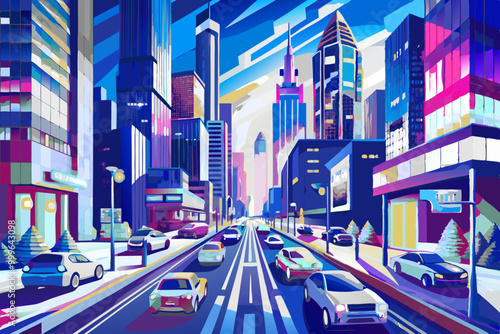 city street scene