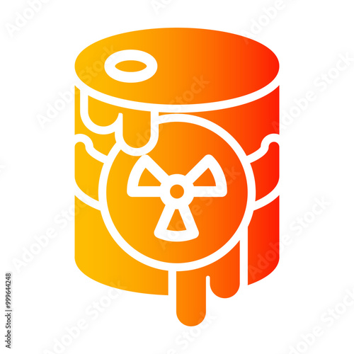 hazardouse material Gradient icon