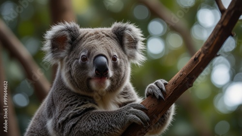 koala over a blurry background