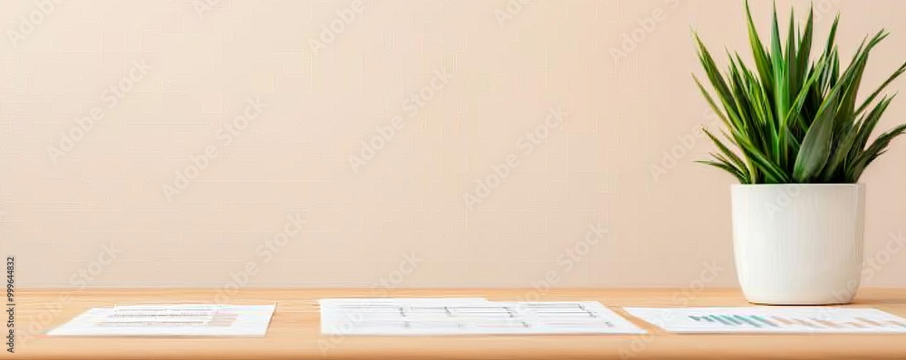 Detailed economic report spread out on a table, clear graphs, sophisticated office decor, neutral tones, clear organization, refined atmosphere Detailed economic report spread out on a table, clear graphs, sophisticated office decor, neutral tones, clear organization, refined atmosphere