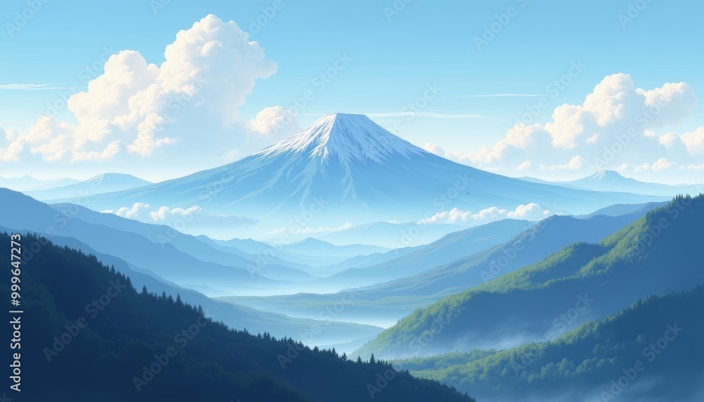 Epic Mountain Landscape Majestic and Serene Epic Mountain Landscape Majestic and Serene