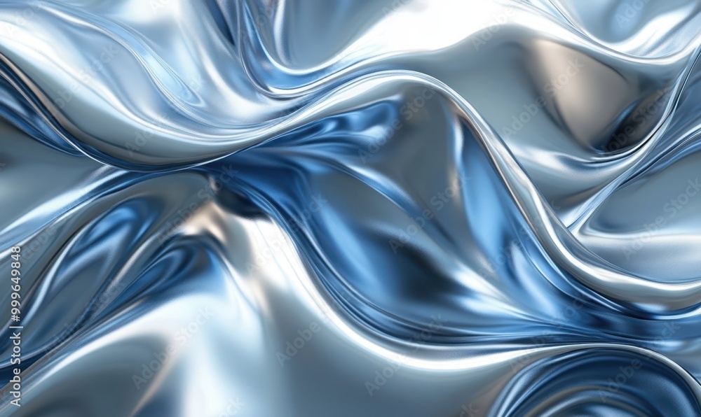 Abstract silver blue background