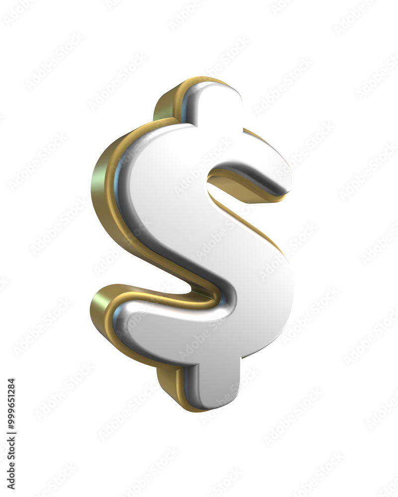 3D Render of number and symbol 3D Render of number and symbol