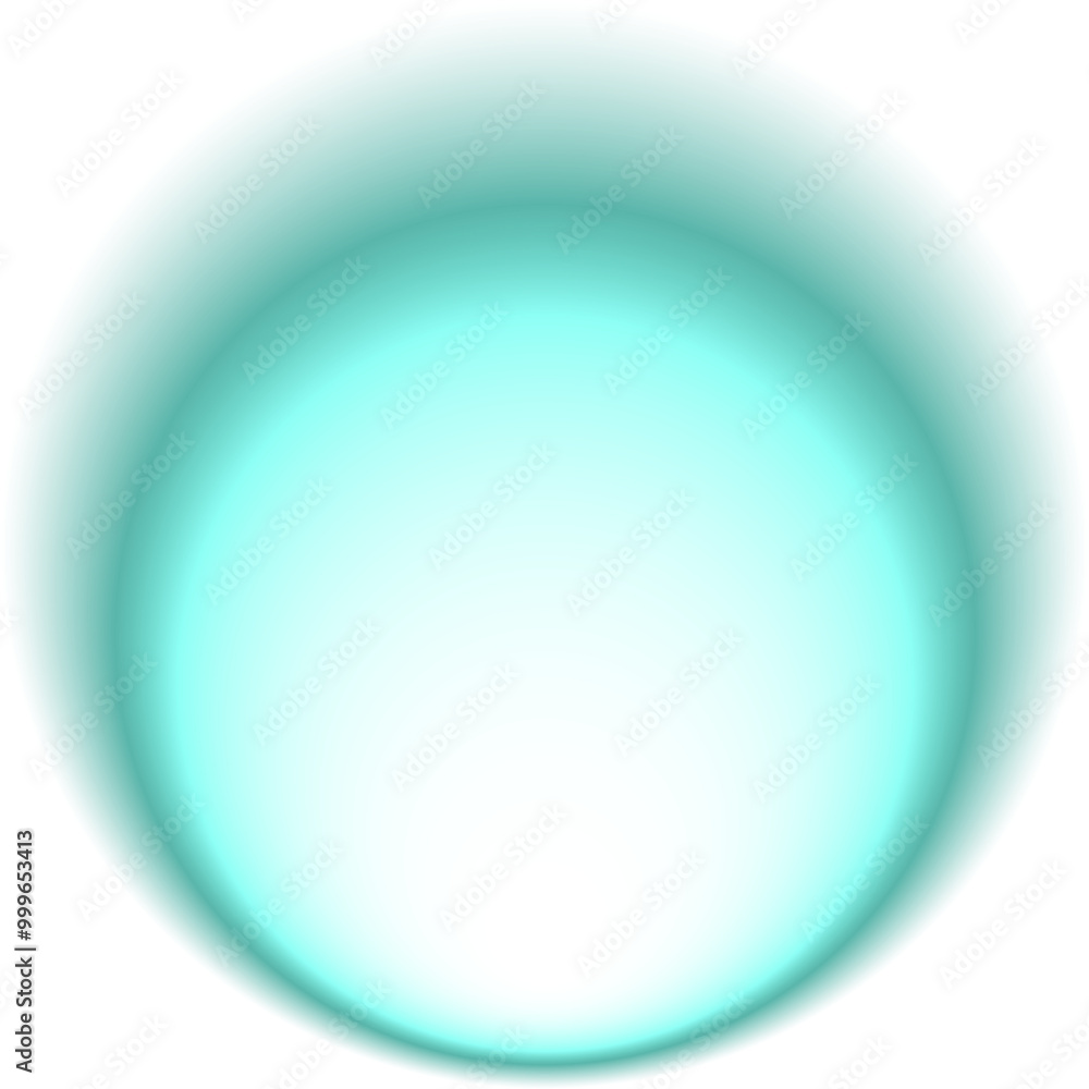 Obraz premium abstract green round aura gradient, circle shape, blurred sphere, modern art harmony, inner peace and wellbeing concept design