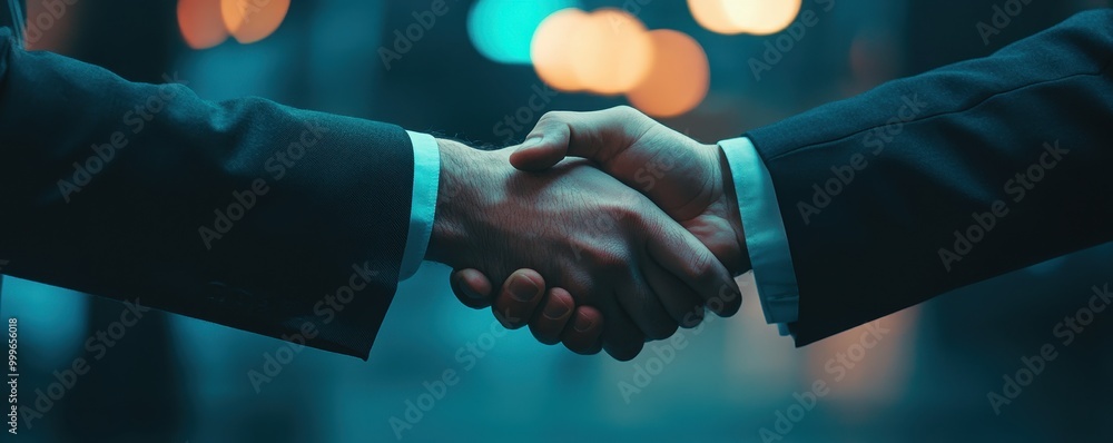 Attractive Businessman handshake for teamwork of business merger and acquisition,successful negotiate,job interview,two businessman shake hand,partnership and business deal concept Greeting deal. Attractive Businessman handshake for teamwork of business merger and acquisition,successful negotiate,job interview,two businessman shake hand,partnership and business deal concept Greeting deal.