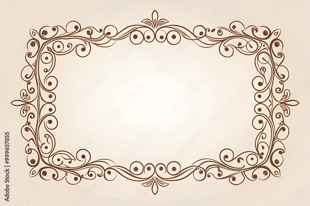 Calligraphic frame and page decoration. Vector illustration Calligraphic frame and page decoration. Vector illustration