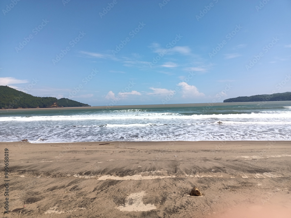 The beautiful beaches in the Pacitan, East Java , Indonesia The beautiful beaches in the Pacitan, East Java , Indonesia