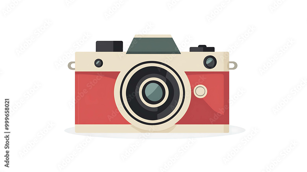 A simple illustration of an old-style film camera.