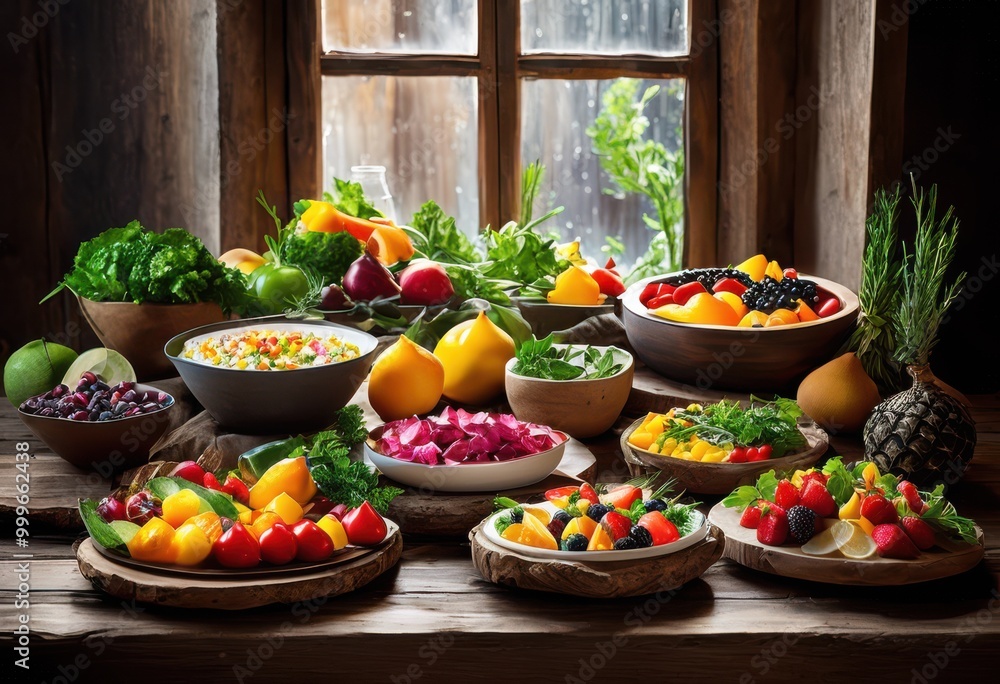 vibrant illustrations colorful food loaded fresh ingredients showcasing their natural beauty flavor, appetizing, bright, colors, culinary, delicious vibrant illustrations colorful food loaded fresh ingredients showcasing their natural beauty flavor, appetizing, bright, colors, culinary, delicious