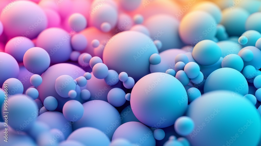 Colorful Abstract Spheres Background with Gradient Lighting and Soft Focus Bokeh Effect Colorful Abstract Spheres Background with Gradient Lighting and Soft Focus Bokeh Effect