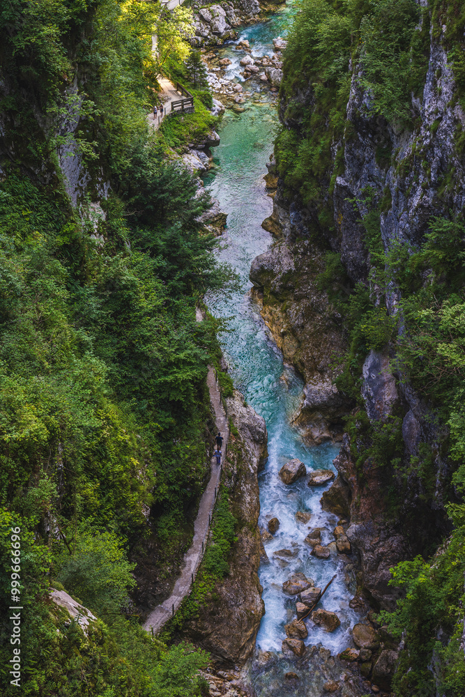 View to the Tolmin Gorges View to the Tolmin Gorges