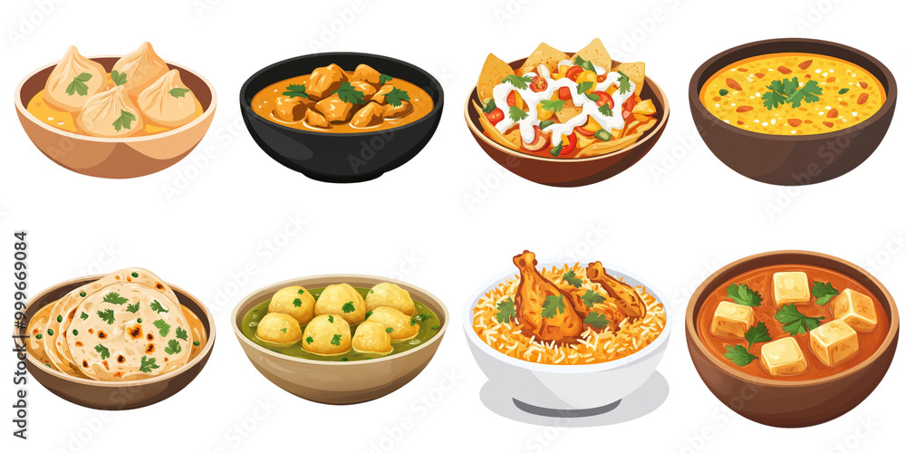 Biryani, Masala png set collection in 3d transparent no background in Indian food concept. Biryani, Masala png set collection in 3d transparent no background in Indian food concept.