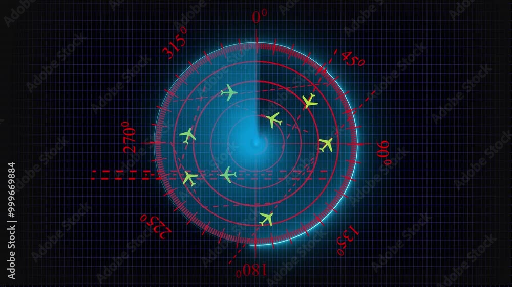 An air traffic control tower equipped with radar.High-tech radar scanner for flight coordinates between countries and continents. Map of International Air Travel between continents and countries. An air traffic control tower equipped with radar.High-tech radar scanner for flight coordinates between countries and continents. Map of International Air Travel between continents and countries.