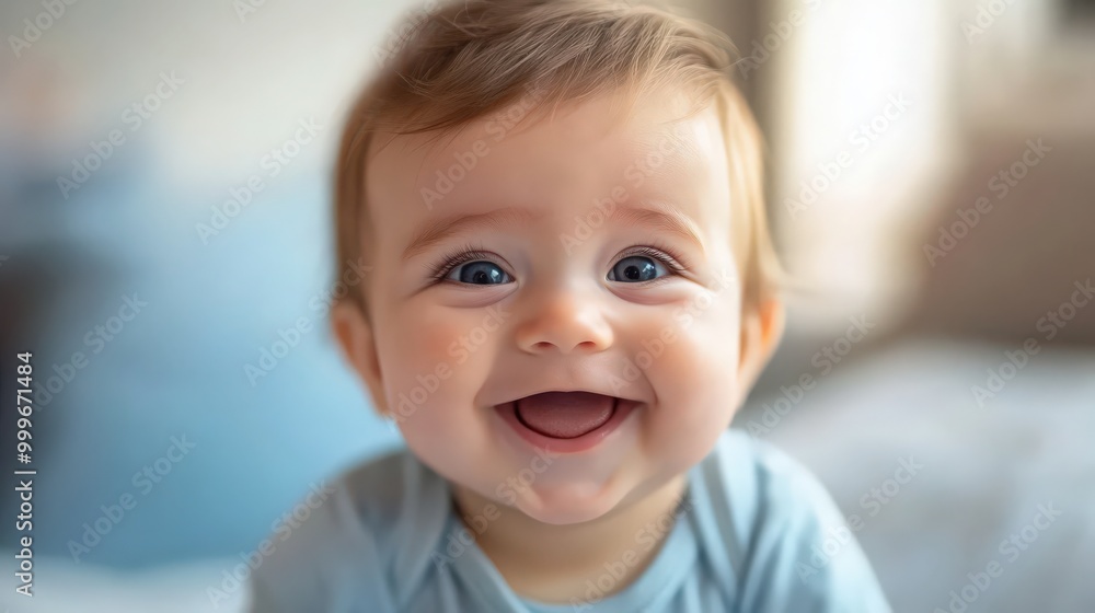 Baby boy crawling on bed. Little child playing in white sunny bedroom. Infant kid learning to crawl. Nursery for children. Baby boy crawling on bed. Little child playing in white sunny bedroom. Infant kid learning to crawl. Nursery for children.