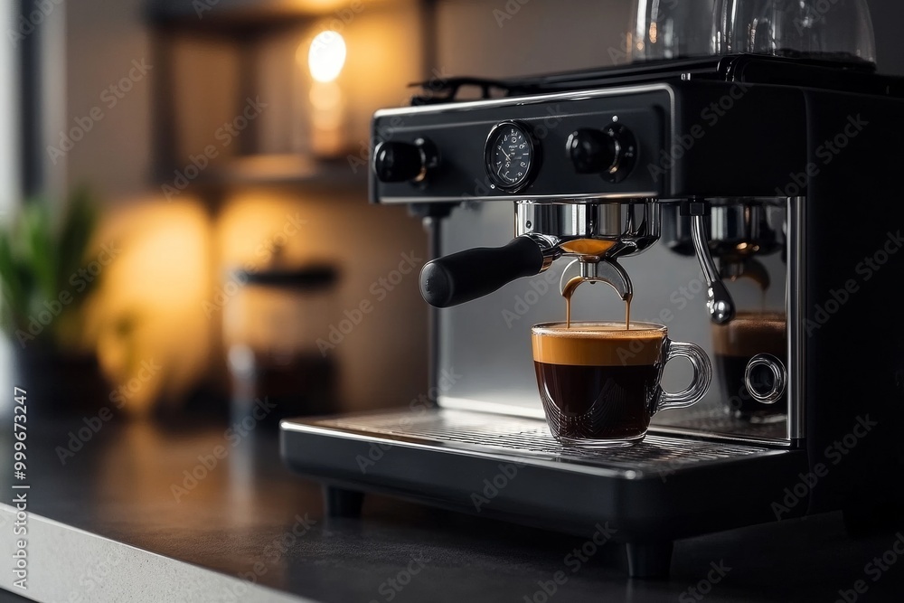 Espresso short made from coffee machine Espresso short made from coffee machine