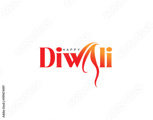 Free Download Happy Diwali Text Poster Design. Abstract vector illustration. - GFXLoad