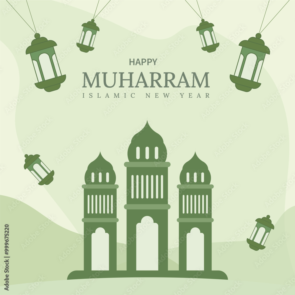 Fototapeta premium mosque background with text space perfect for islamic design asset, like ied, adha, and other
